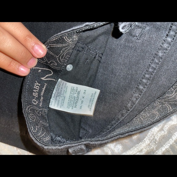 Black wrangler bootcut jeans qbaby - Picture 2 of 2
